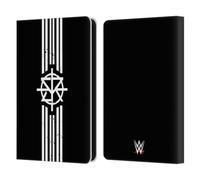 Head Case Designs Officially Licensed WWE Striped Logo Seth Rollins Leather Wallet Case Compatible With Amazon Kindle 11th Gen (2024)