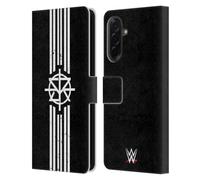 Head Case Designs Officially Licensed WWE Striped Logo Seth Rollins Leather Wallet Case Compatible With Samsung Galaxy A36 5G