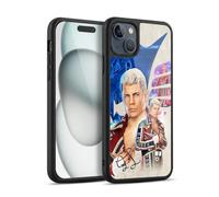 Head Case Designs Officially Licensed WWE Superstar Graphics Cody Rhodes Gel Armour Case [Military Grade Protection] Compatible With Apple iPhone 15 Plus