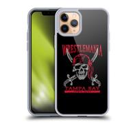 Head Case Designs Officially Licensed WWE Swords And Skull Wrestlemania 37 Logos Gel Case [Military Grade Protection] Compatible with Apple iPhone 11 Pro and Compatible with MagSafe