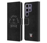 Head Case Designs Officially Licensed WWE The Great One The Rock Leather Wallet Case Compatible with Samsung Galaxy S25 Ultra