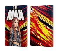 Head Case Designs Officially Licensed WWE The Man Becky Lynch Leather Wallet Case Compatible With Apple iPad Air 13 2024/2025