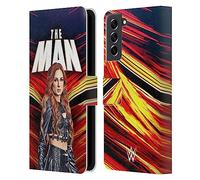 Head Case Designs Officially Licensed WWE The Man Becky Lynch Leather Wallet Case Compatible With Samsung Galaxy S21 FE 5G