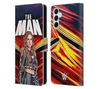 Head Case Designs Officially Licensed WWE The Man Becky Lynch Leather Wallet Case Compatible With Samsung Galaxy M14 5G