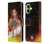 Head Case Designs Officially Licensed WWE The Man Portrait Becky Lynch Leather Wallet Case Compatible With Apple iPhone 17