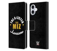 Head Case Designs Officially Licensed WWE The Miz A-Lister Superstars 6 Leather Wallet Case Compatible With Apple iPhone 16 Plus