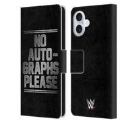 Head Case Designs Officially Licensed WWE The Miz No Autographs Please Superstars 6 Leather Wallet Case Compatible With Apple iPhone 16 Plus