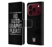 Head Case Designs Officially Licensed WWE The Miz No Autographs Please Superstars 6 Leather Wallet Case Compatible With Apple iPhone 18 Pro