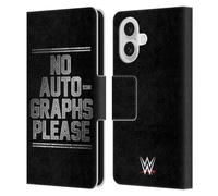 Head Case Designs Officially Licensed WWE The Miz No Autographs Please Superstars 6 Leather Wallet Case Compatible With Apple iPhone 16