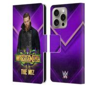 Head Case Designs Officially Licensed WWE The Miz Wrestlemania 34 Superstars Leather Wallet Case Compatible With Apple iPhone 16 Pro
