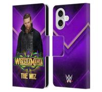 Head Case Designs Officially Licensed WWE The Miz Wrestlemania 34 Superstars Leather Wallet Case Compatible With Apple iPhone 16