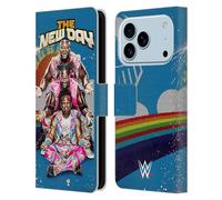Head Case Designs Officially Licensed WWE The New Day Superstars Leather Wallet Case Compatible With Apple iPhone 17 Pro