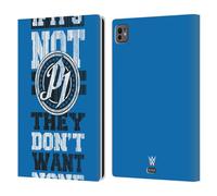 Head Case Designs Officially Licensed WWE They Don't Want None Aj Styles Leather Wallet Case Compatible With Apple iPad Pro 11 M4 2024