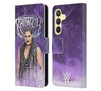 Head Case Designs Officially Licensed WWE This Is My Brutality Rhea Ripley Leather Wallet Case Compatible With Samsung Galaxy S24 5G