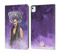 Head Case Designs Officially Licensed WWE This Is My Brutality Rhea Ripley Leather Wallet Case Compatible With Apple iPad Air 11 2020/2022/2024/2025