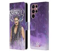 Head Case Designs Officially Licensed WWE This Is My Brutality Rhea Ripley Leather Wallet Case Compatible With Samsung Galaxy S22 Ultra 5G
