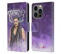 Head Case Designs Officially Licensed WWE This Is My Brutality Rhea Ripley Leather Wallet Case Compatible With Apple iPhone 14 Pro
