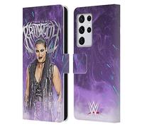 Head Case Designs Officially Licensed WWE This Is My Brutality Rhea Ripley Leather Wallet Case Compatible With Samsung Galaxy S21 Ultra 5G