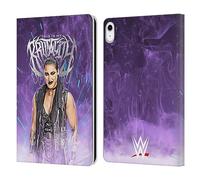 Head Case Designs Officially Licensed WWE This Is My Brutality Rhea Ripley Leather Wallet Case Compatible With Apple iPad 10.9 2022/2025