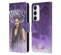 Head Case Designs Officially Licensed WWE This Is My Brutality Rhea Ripley Leather Wallet Case Compatible With Samsung Galaxy S23 5G