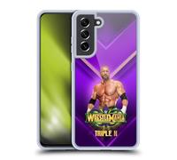 Head Case Designs Officially Licensed WWE Triple H Wrestlemania 34 Superstars Gel Case [Military Grade Protection] Compatible with Samsung Galaxy S21 FE 5G and Compatible with MagSafe