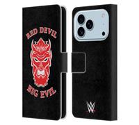 Head Case Designs Officially Licensed WWE Undertaker Red Devil Big Evil Superstars 8 Leather Wallet Case Compatible With Apple iPhone 17 Pro