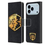 Head Case Designs Officially Licensed WWE United States Champion Title Belts Leather Wallet Case Compatible With Apple iPhone 17 Pro