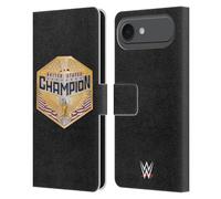 Head Case Designs Officially Licensed WWE United States Championship Title Belts Leather Wallet Case Compatible With Apple iPhone 17 Air