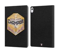 Head Case Designs Officially Licensed WWE United States Championship Title Belts Leather Wallet Case Compatible With Apple iPad Air 13 2024/2025