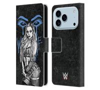 Head Case Designs Officially Licensed WWE Watch Me Liv Liv Morgan Leather Wallet Case Compatible With Apple iPhone 17 Pro