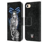 Head Case Designs Officially Licensed WWE Watch Me Liv Liv Morgan Leather Wallet Case Compatible With Apple iPhone 7/8 / SE 2020 & 2022