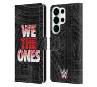 Head Case Designs Officially Licensed WWE We The Ones The Bloodline Leather Wallet Case Compatible With Samsung Galaxy S26 Ultra