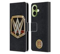 Head Case Designs Officially Licensed WWE World Heavyweight Champion Title Belts Leather Wallet Case Compatible With Apple iPhone 17