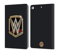 Head Case Designs Officially Licensed WWE World Heavyweight Champion Title Belts Leather Wallet Case Compatible With Apple iPad 9.7 2017 / iPad 9.7 2018