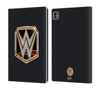 Head Case Designs Officially Licensed WWE World Heavyweight Champion Title Belts Leather Wallet Case Compatible With Apple iPad Pro 11 M4 2024
