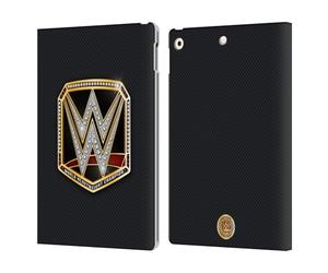 Head Case Designs Officially Licensed WWE World Heavyweight Champion Title Belts Leather Wallet Case Compatible With Apple iPad 10.2 2019/2020/2021