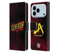 Head Case Designs Officially Licensed WWE Yeah! LA Knight Leather Wallet Case Compatible With Apple iPhone 17 Pro