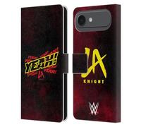 Head Case Designs Officially Licensed WWE Yeah! LA Knight Leather Wallet Case Compatible With Apple iPhone 17 Air