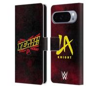 Head Case Designs Officially Licensed WWE Yeah! LA Knight Leather Wallet Case Compatible With Google Pixel 10 Pro XL