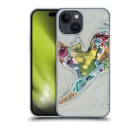 Head Case Designs Officially Licensed Wyanne Abstract Kitty 2 Cat Hard Back Case Compatible With Apple iPhone 15