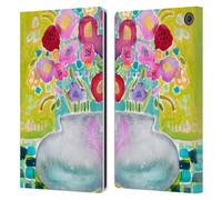 Head Case Designs Officially Licensed Wyanne Flowers From A Friend Nature Leather Wallet Case Compatible With Amazon Fire Max 11 2023