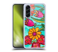 Head Case Designs Officially Licensed Wyanne Funky Flowers Nature Gel Case [Military Grade Protection] Compatible With Samsung Galaxy A56 5G