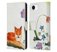 Head Case Designs Officially Licensed Wyanne Little Fox In The Garden Animals Leather Wallet Case Compatible With Apple iPhone 16e