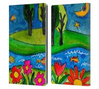 Head Case Designs Officially Licensed Wyanne Summer Lake At Midnight Nature 2 Leather Wallet Case Compatible With Amazon Fire Max 11 2023