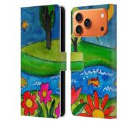 Head Case Designs Officially Licensed Wyanne Summer Lake At Midnight Nature 2 Leather Wallet Case Compatible With Apple iPhone 17 Pro Max