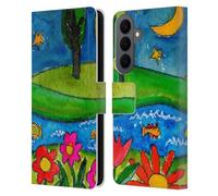 Head Case Designs Officially Licensed Wyanne Summer Lake At Midnight Nature 2 Leather Wallet Case Compatible With Samsung Galaxy S26 Plus