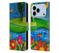 Head Case Designs Officially Licensed Wyanne Summer Lake At Midnight Nature 2 Leather Wallet Case Compatible With Apple iPhone 17 Pro