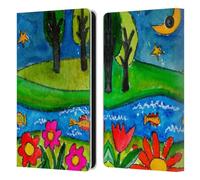 Head Case Designs Officially Licensed Wyanne Summer Lake At Midnight Nature 2 Leather Wallet Case Compatible With Amazon Fire 7 2022