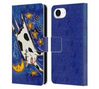 Head Case Designs Officially Licensed Wyanne The Cow That Jumped Over The Moon Animals 2 Leather Wallet Case Compatible With Apple iPhone 16e