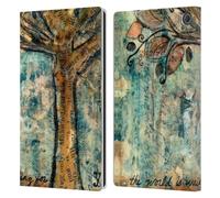 Head Case Designs Officially Licensed Wyanne The World Is Waiting For You Nature 2 Leather Wallet Case Compatible With Amazon Fire Max 11 2023